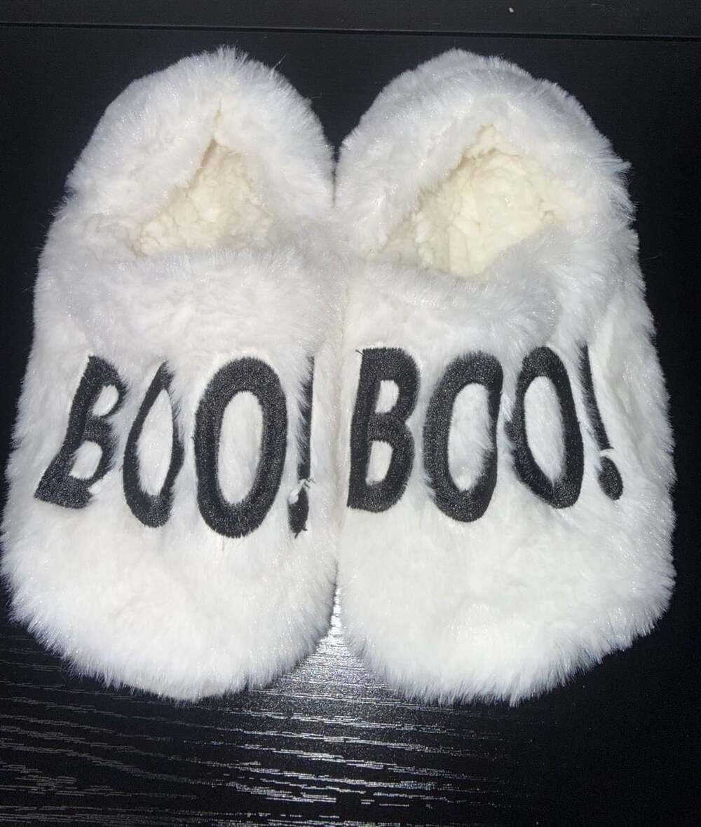 BOO Furry Slippers